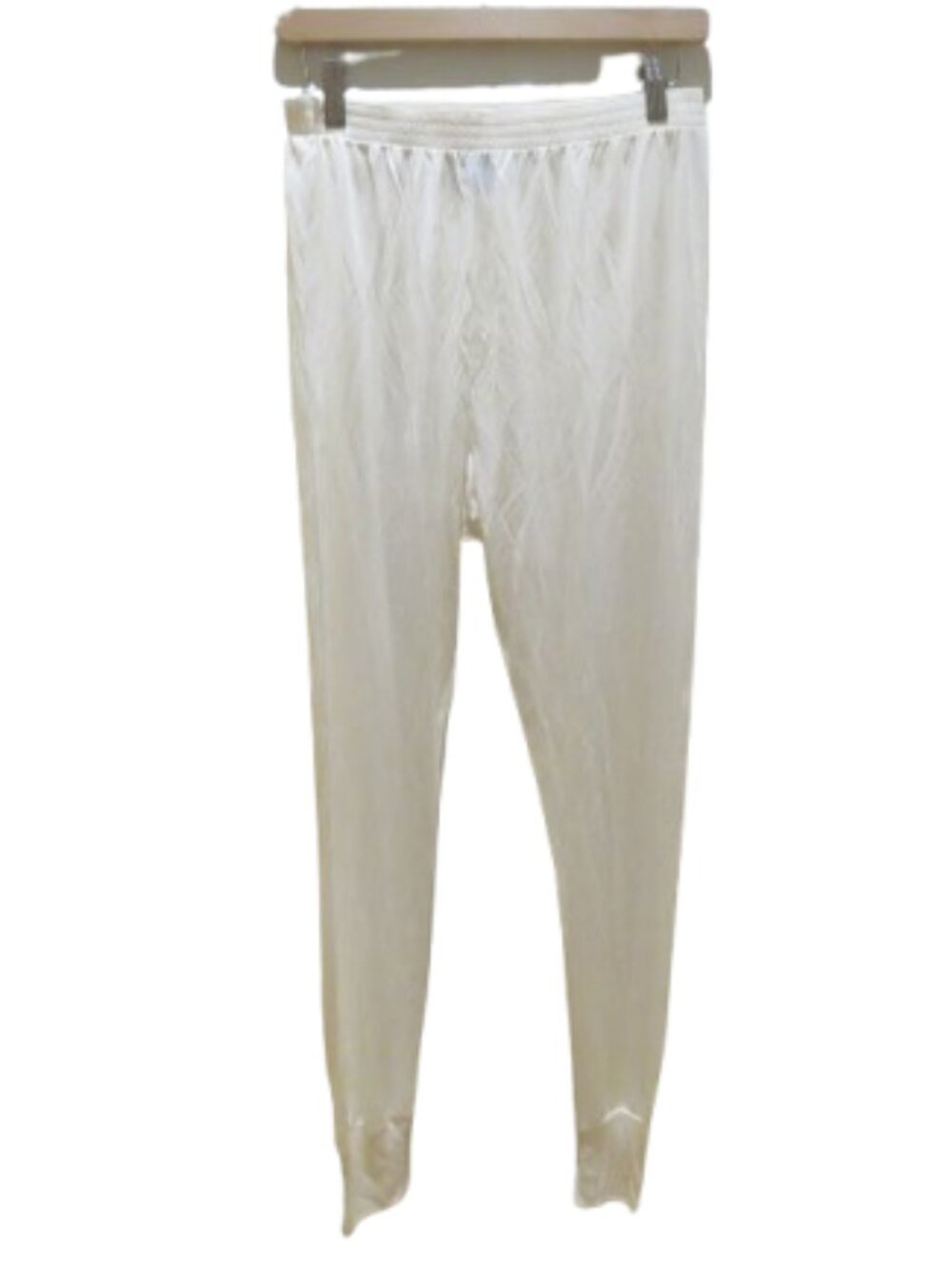 VINTAGE LAND'S END 100% Silk Baselayer Underwear Pants Cream 14-16 Outdoor Warm